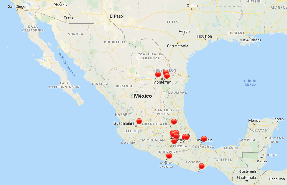 Mapa de hoteles